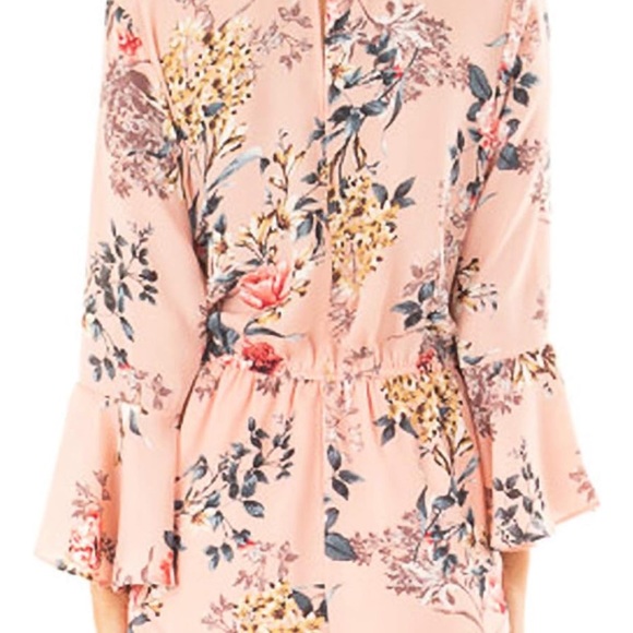 Floral Pink Romper - Picture 4 of 5